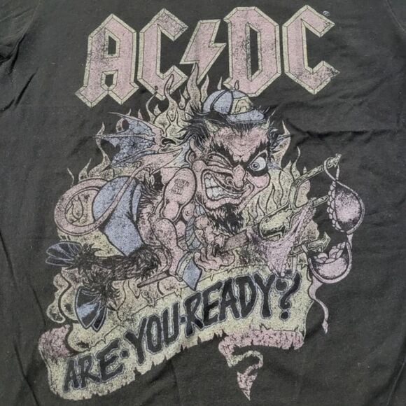 AC DC Shirt Size Small AC DC Band Tee Rock & Roll Tee AC DC Graphic Print Shirt - Picture 4 of 7